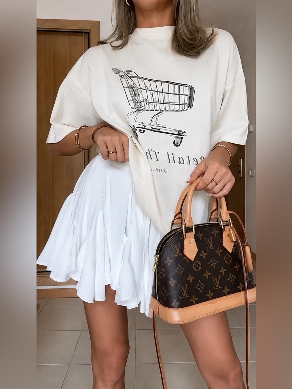 Kiwi and co | White Ruffle Darcy Skirt | Size Medium
